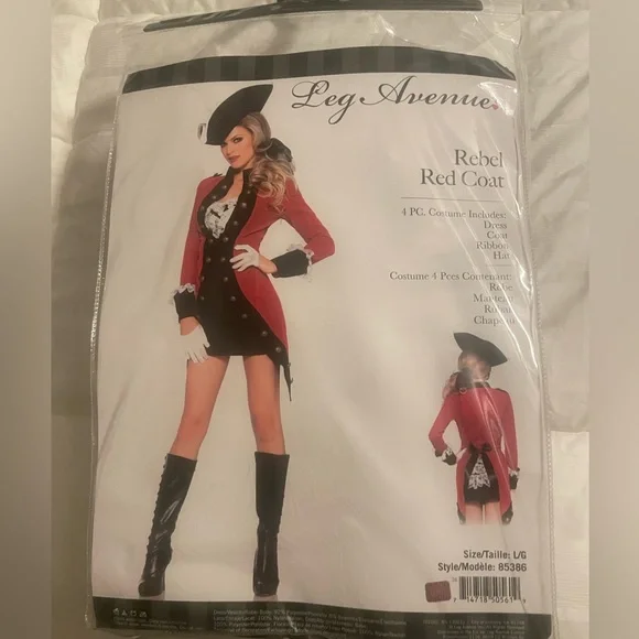 Leg Avenue Women's Rebel Red Coat Costume Size L
Worn Once - Excellent Condition - Picture 4 of 5